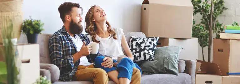First-time buyers getting mortgage advice in Hillingdon